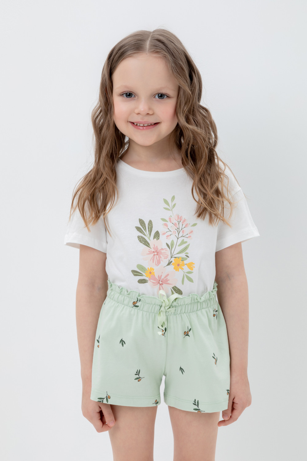 Шорты для девочки, артикул: К 4796, цвет: зеленый