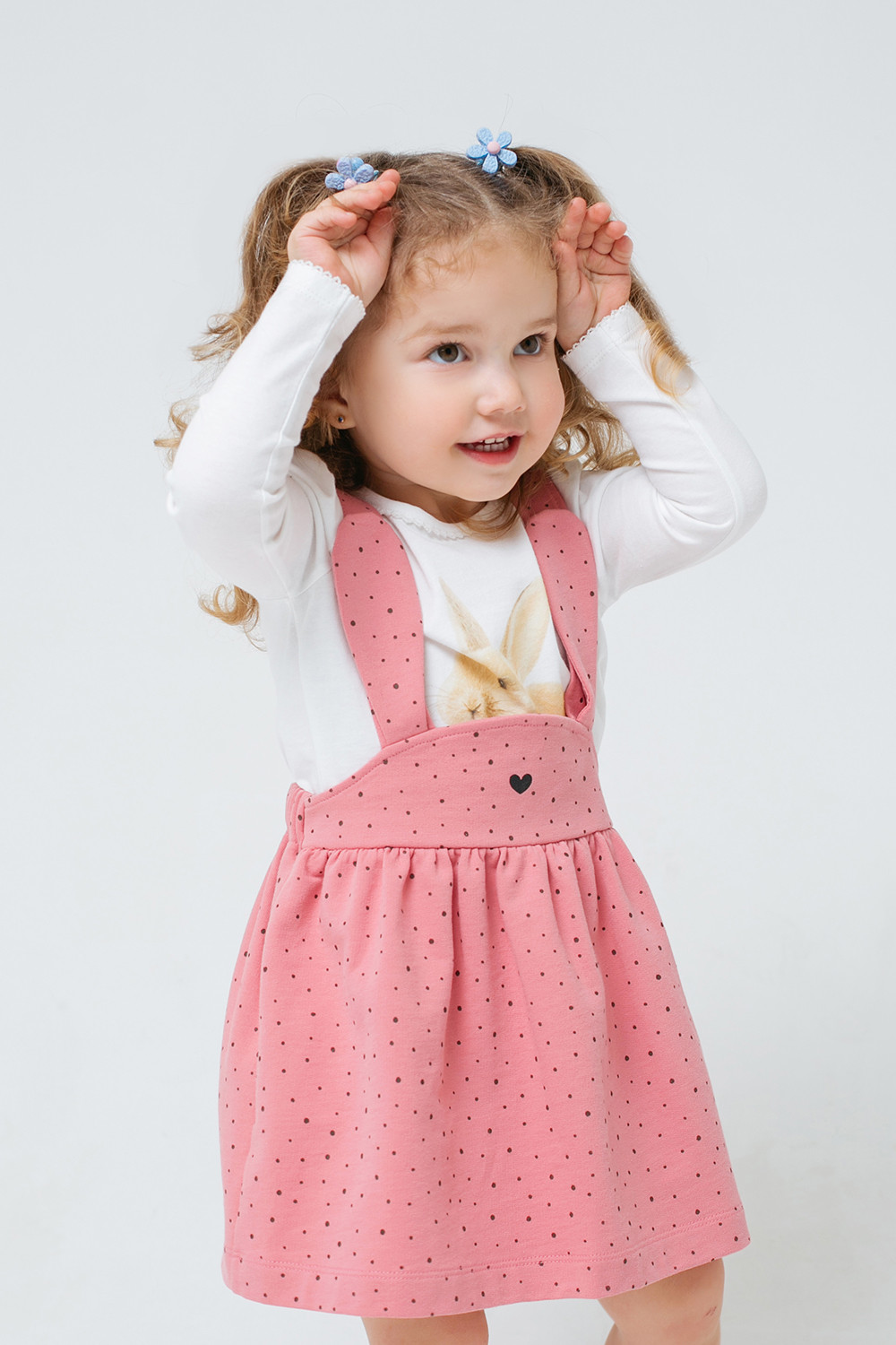 Сарафан для девочки, артикул: КР 5726, цвет: розовый