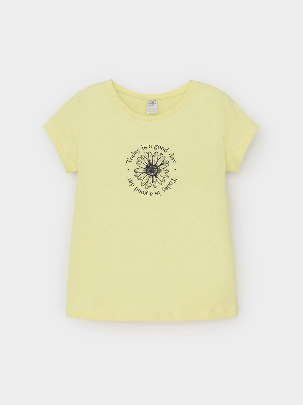 Футболка для девочки, артикул: КП 302763, цвет: желтый