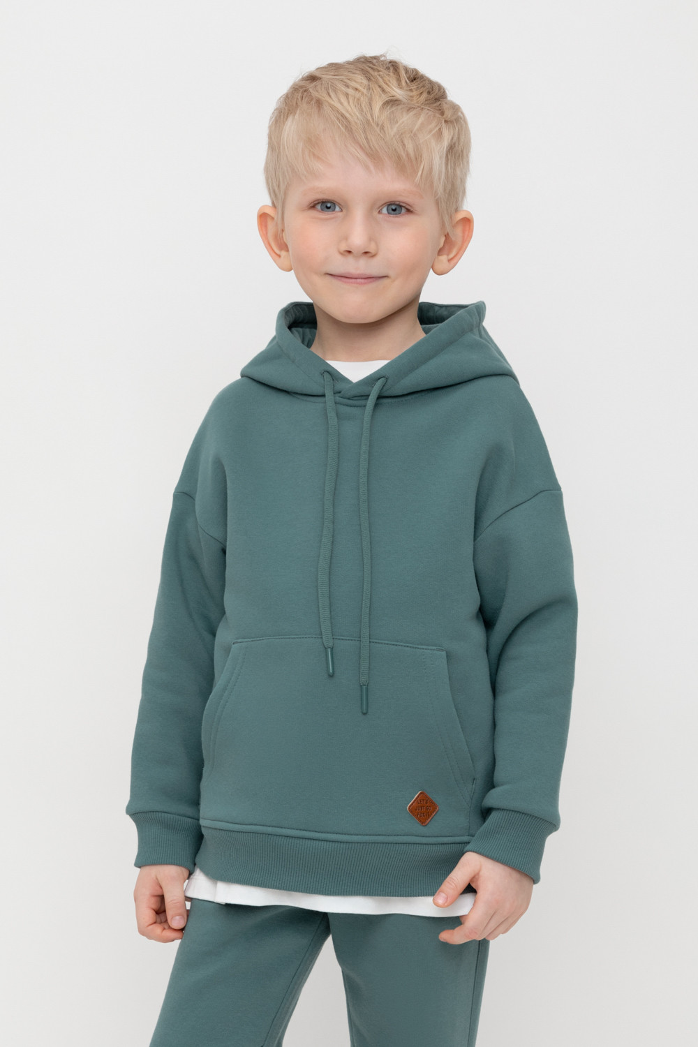 Толстовки для мальчика, артикул: КР 302656, цвет: зеленый