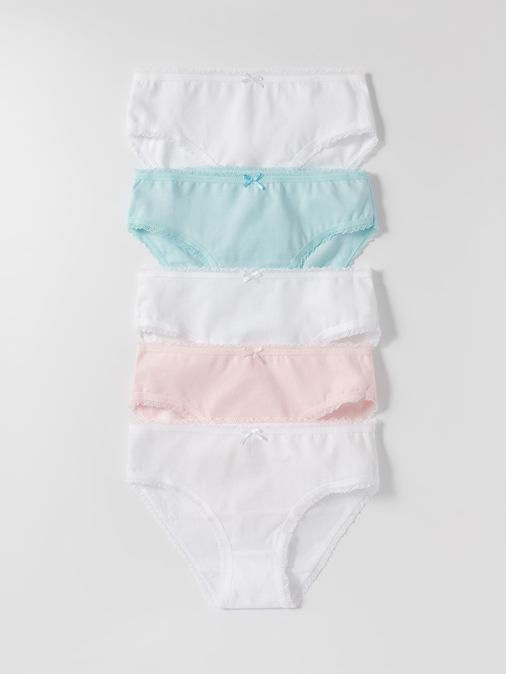 Трусы для девочки, артикул: МП 1931-5уп, цвет: белый