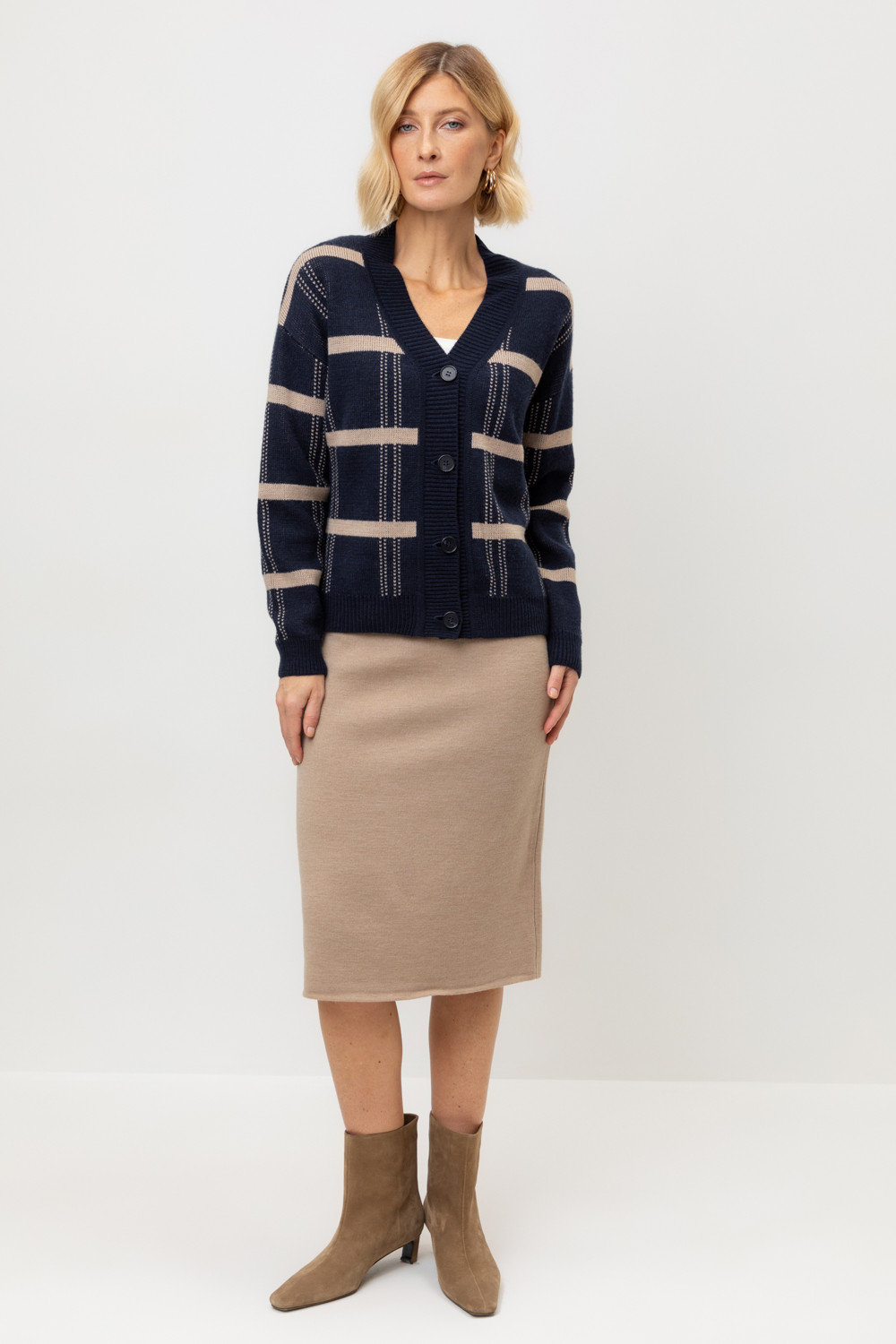 Юбки женские для мам, артикул: ЕВ 726/24ш, цвет: бежевый