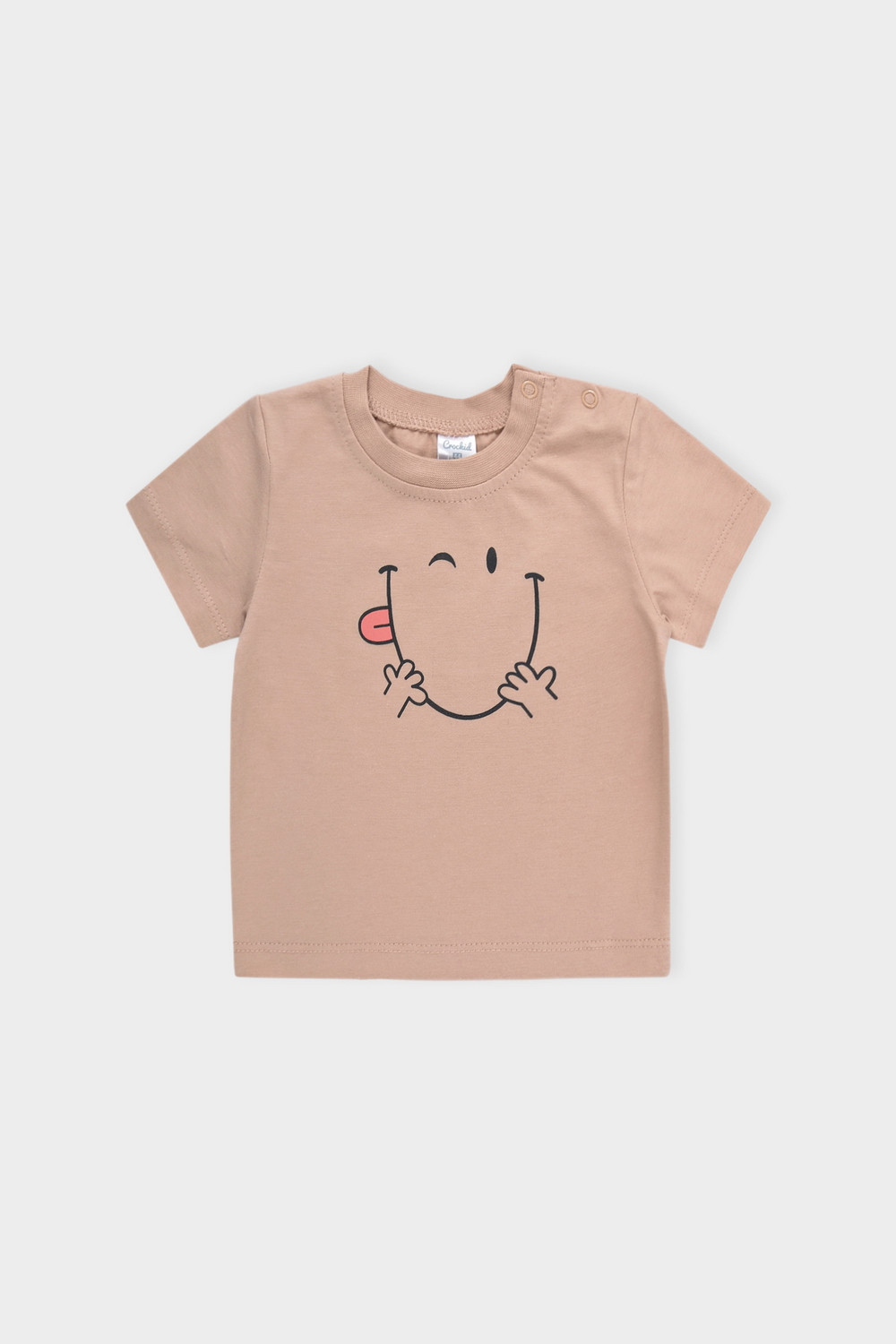 Футболка для новорожденных, артикул: К 302107, цвет: бежевый