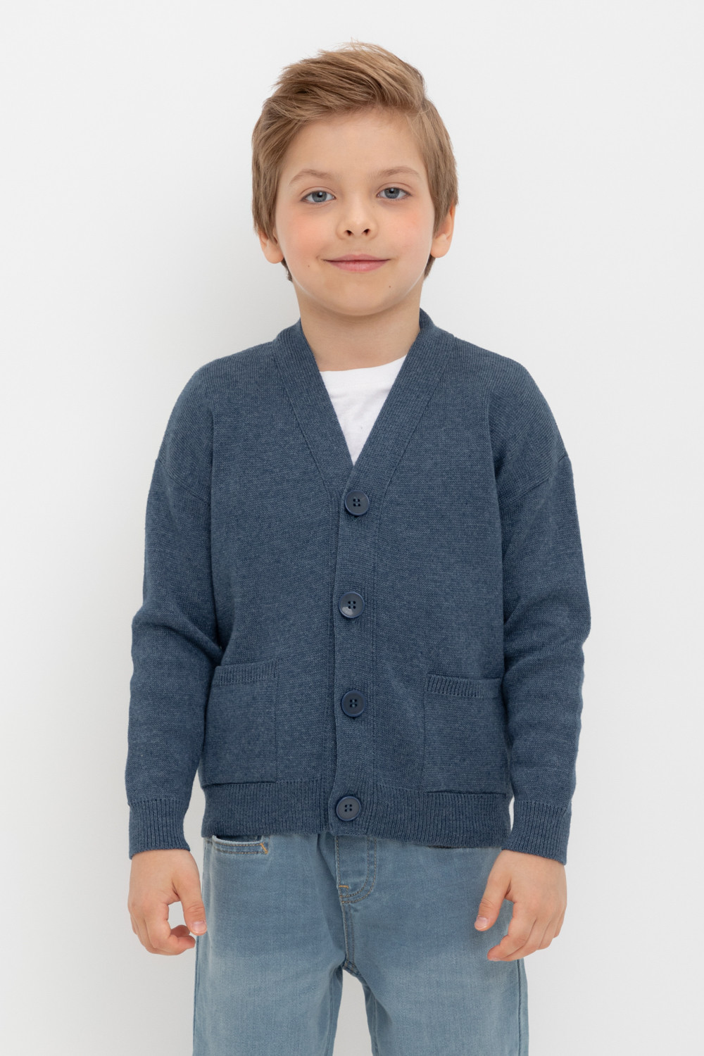Жакет для мальчика, артикул: КВ 30155, цвет: синий