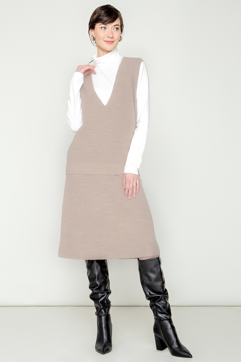 Жилеты женские для мам, артикул: ЕВ 30056/ш, цвет: бежевый