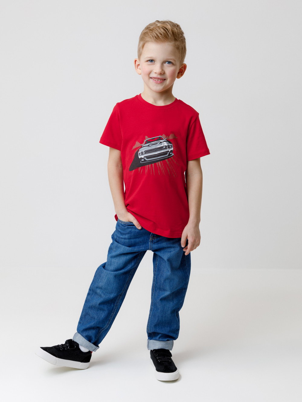 Футболка для мальчика, артикул: КР 301907, цвет: красный