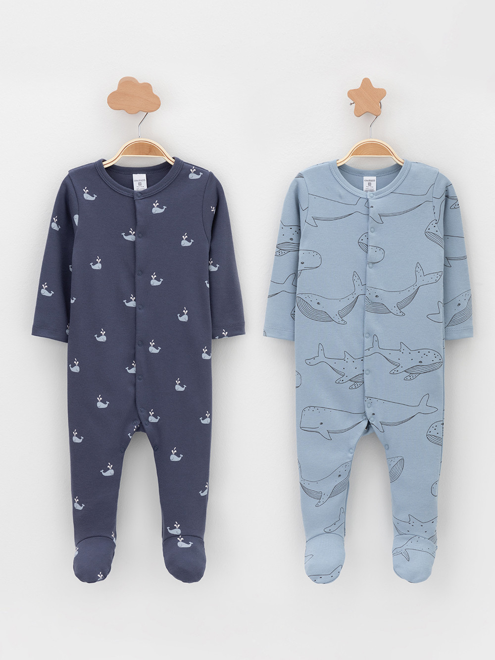 Комбинезон для новорожденных, артикул: К 6541-2уп, цвет: синий