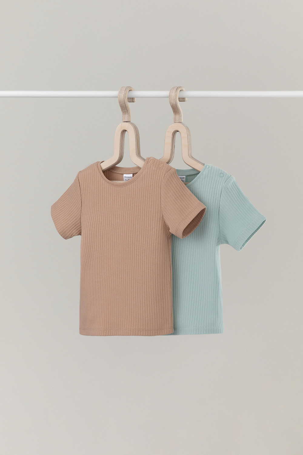 Футболка для новорожденных, артикул: К 302521-2уп, цвет: голубой