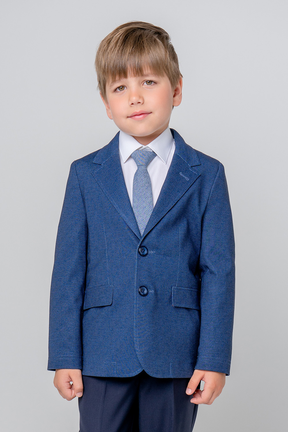 Жакет для мальчика, артикул: К 301600, цвет: синий