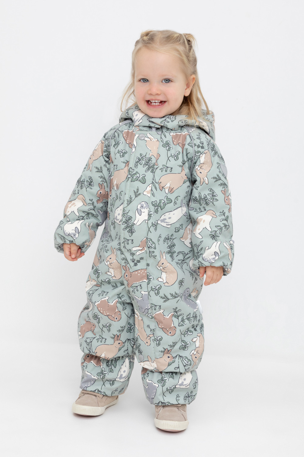 Комбинезоны утепленные для девочки, артикул: ВК 60085/н/23 УЗГ, цвет: зеленый