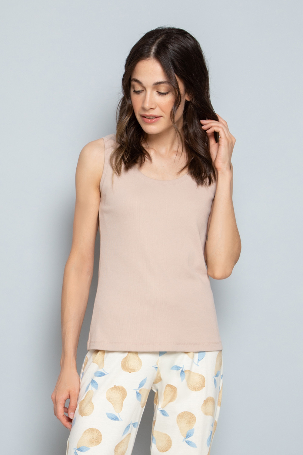 Майки для дома для мам, артикул: Е 30013, цвет: бежевый