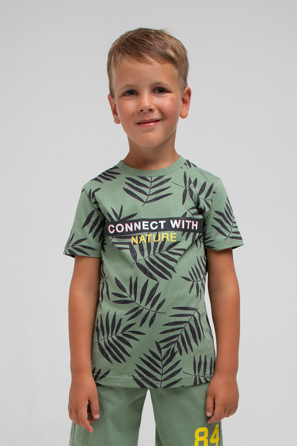 Футболка для мальчика, артикул: К 301722, цвет: зеленый