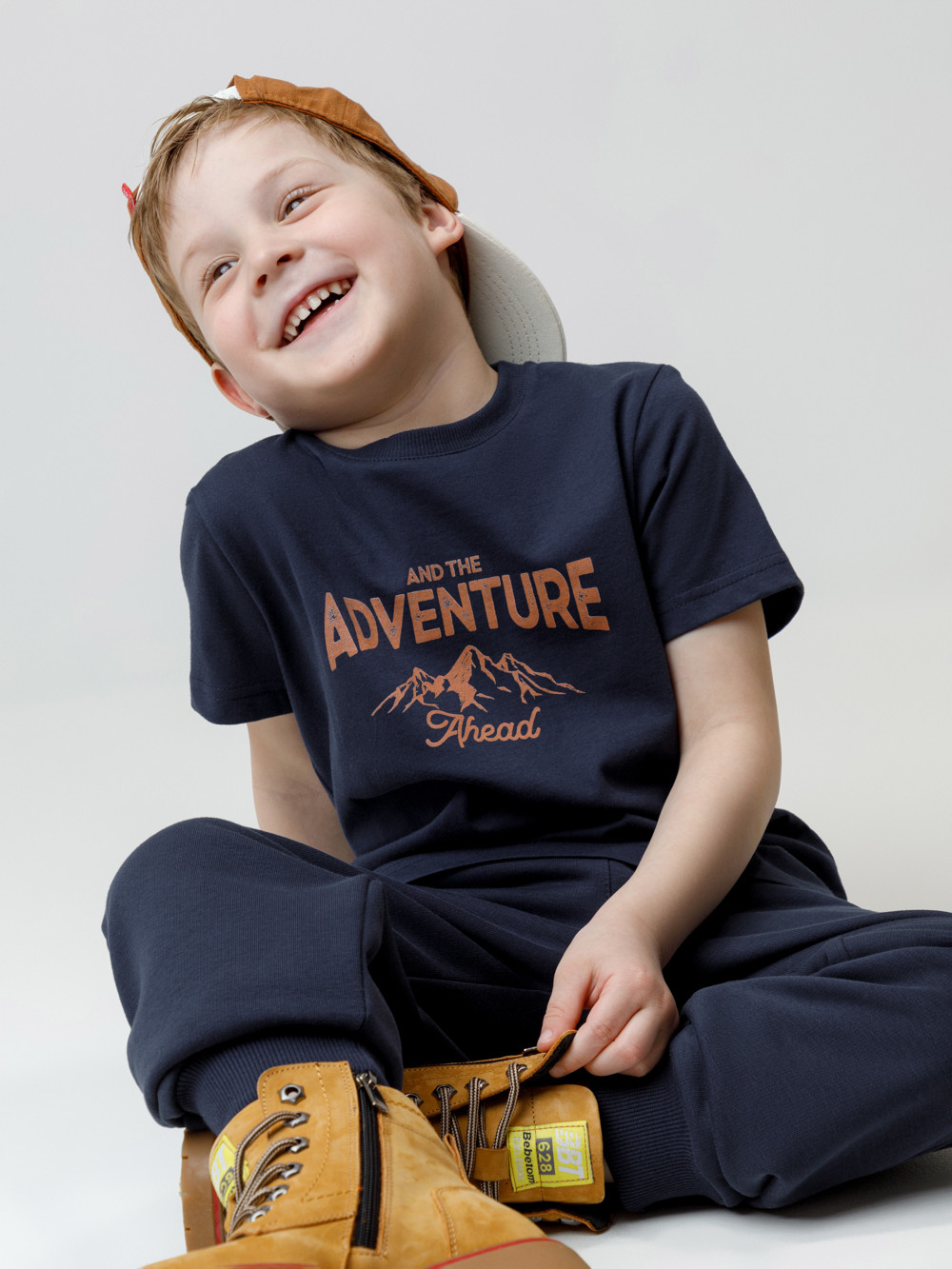 Футболка для мальчика, артикул: КР 302797, цвет: темно-синий
