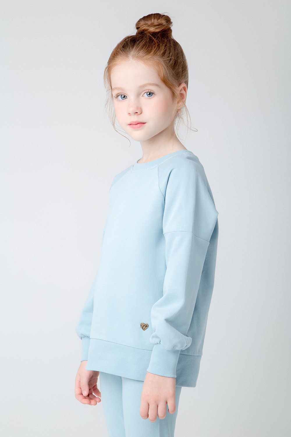 Джемпер для девочки, артикул: К 301971, цвет: голубой