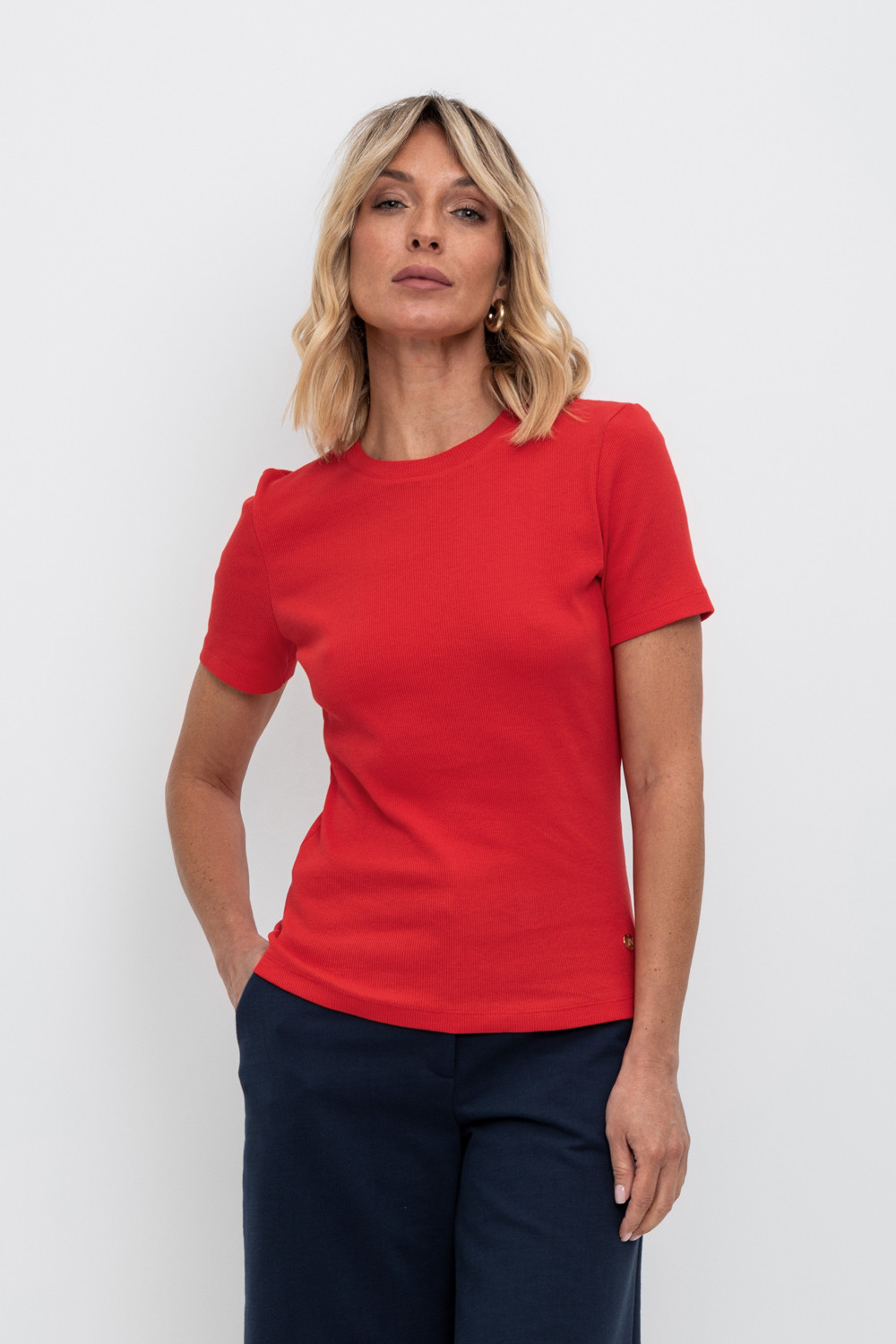 Футболки женские для мам, артикул: ЕВТ 3187, цвет: красный