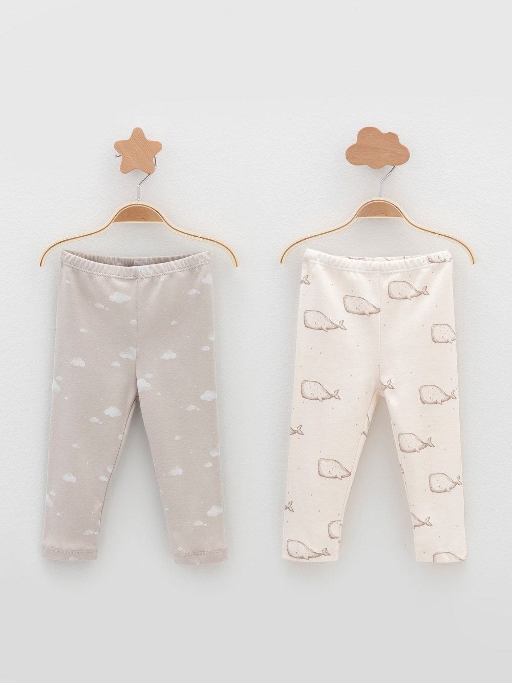 Брюки для новорожденных, артикул: К 400785-2уп, цвет: светло-бежевый