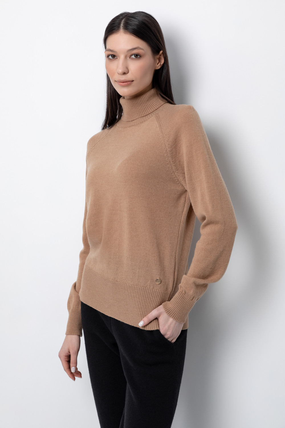 Джемперы женские для мам, артикул: ЕВ 30136/ш, цвет: бежевый