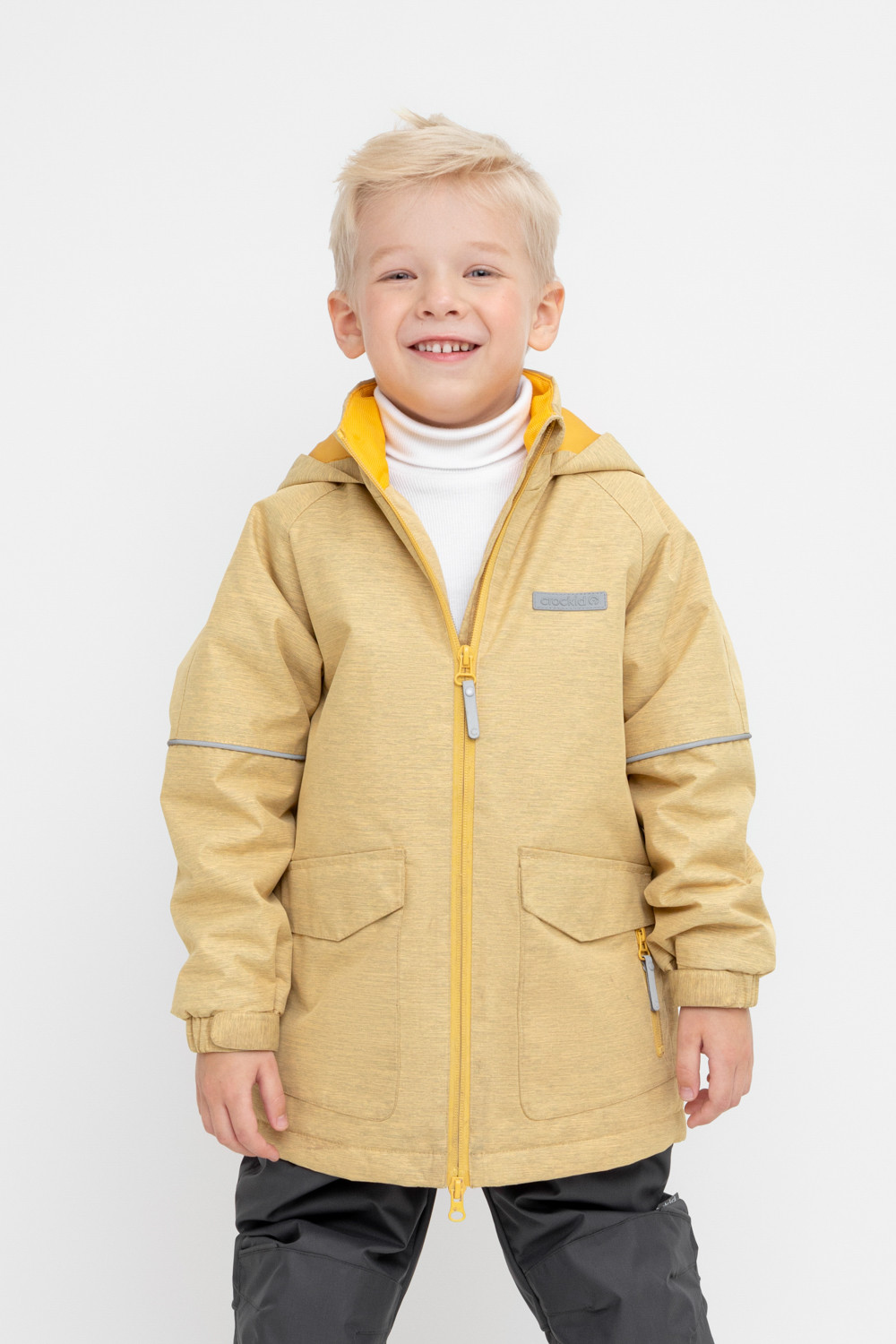 Куртки для мальчика, артикул: ВК 30097/4 ГР, цвет: горчица