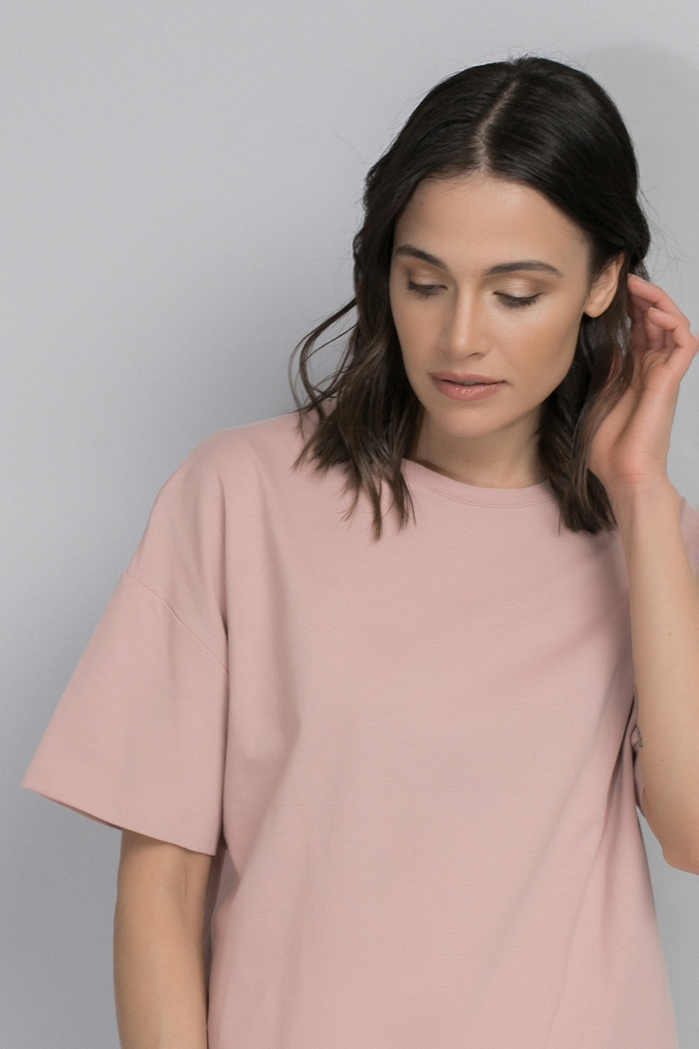 Футболки женские для мам, артикул: ЕВТ 3048/21, цвет: дымчатый розовый ...