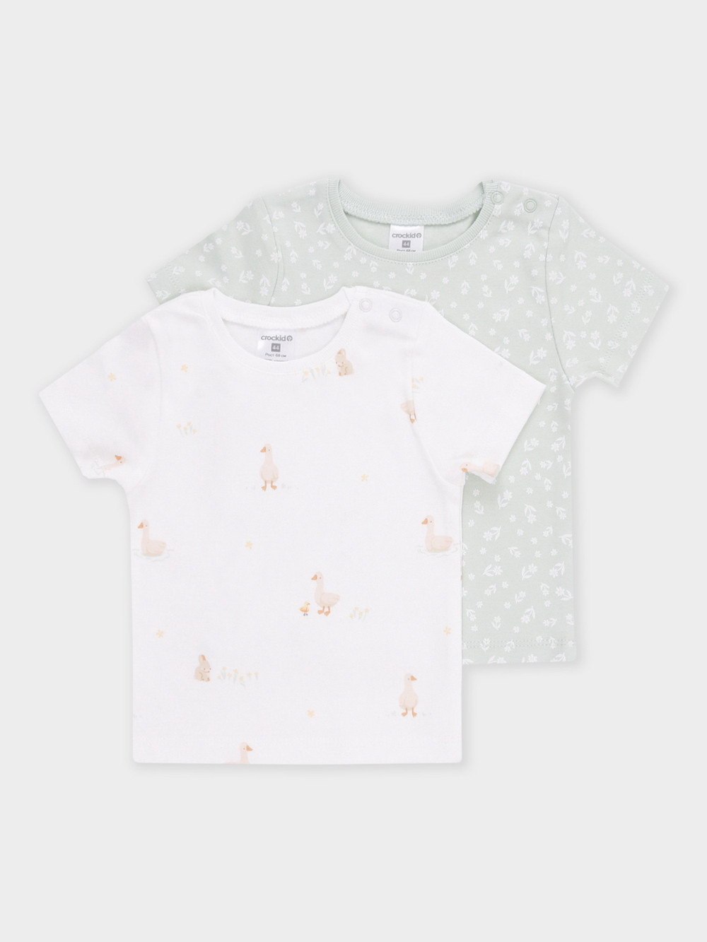 Футболка для новорожденных, артикул: К 301156-2уп, цвет: зеленый