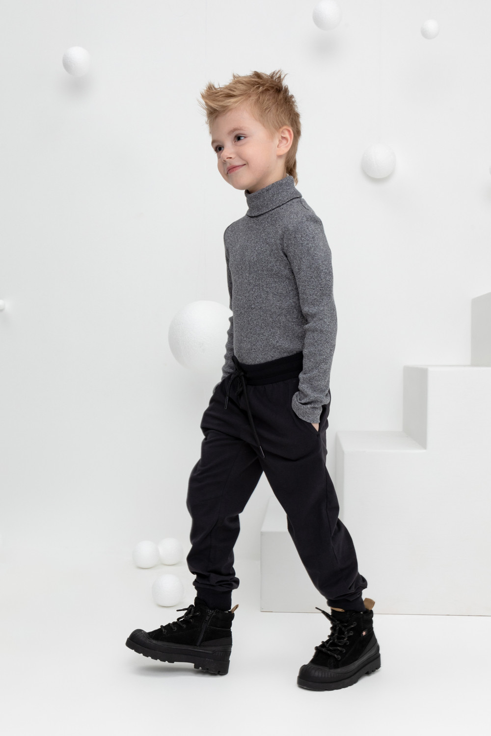 Брюки для мальчика, артикул: КР 400613, цвет: черный3