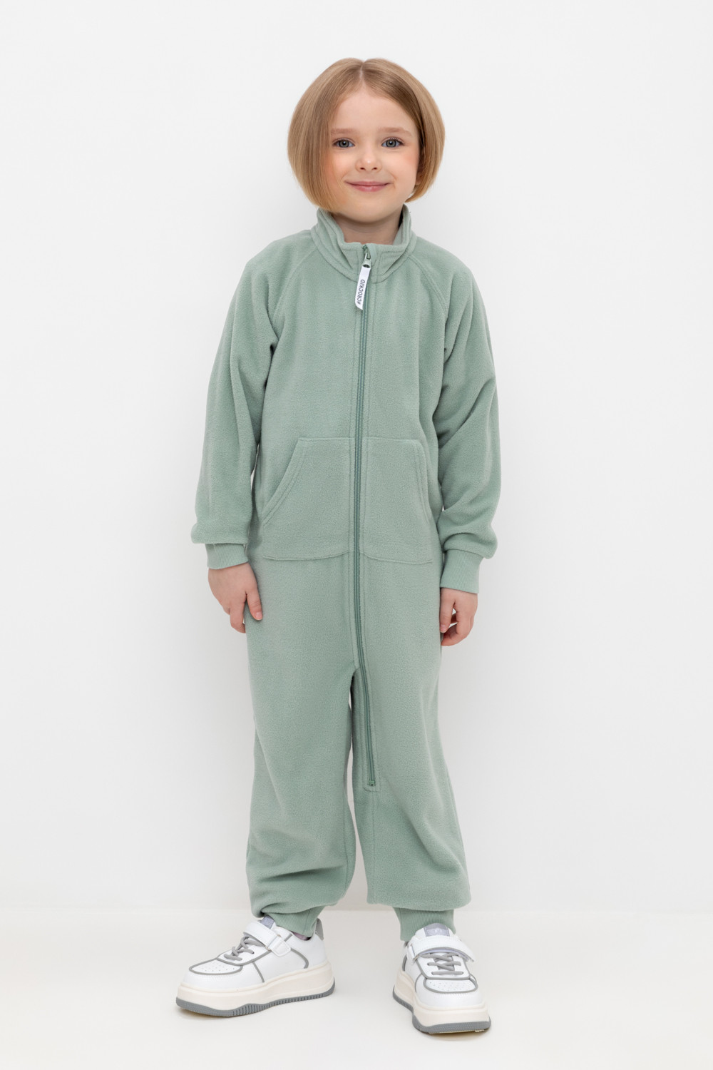 Комбинезон для девочки, артикул: ФЛ 60006/5 ГР, цвет: минт
