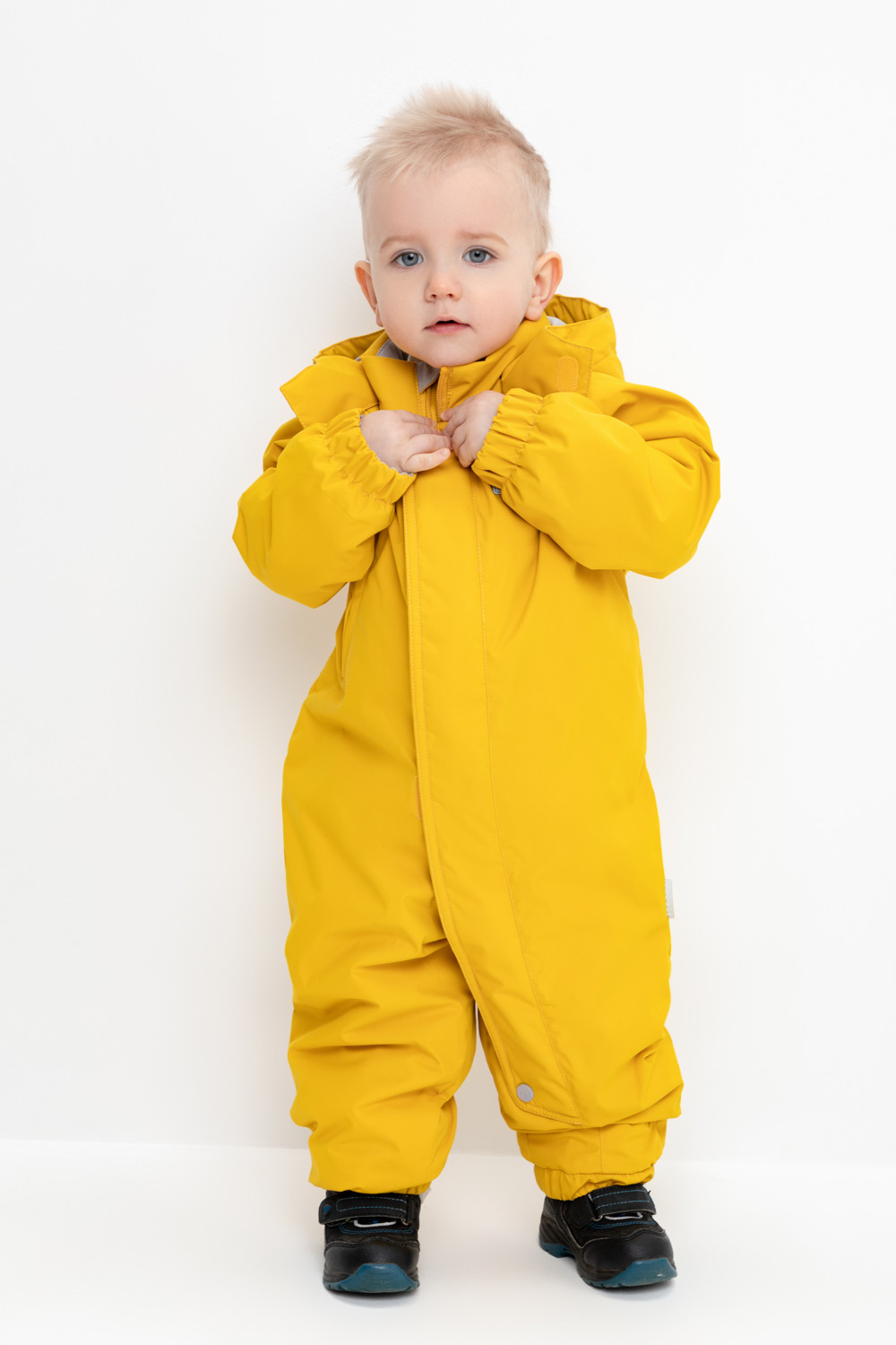 Комбинезоны утепленные для мальчика, артикул: ВК 60086/5 Ал, цвет: желтый