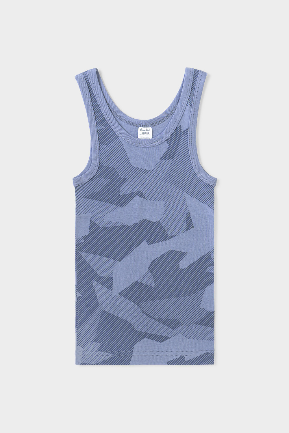 Майки бесшовные для мальчика, артикул: К 1165, цвет: пыльно-голубой ...