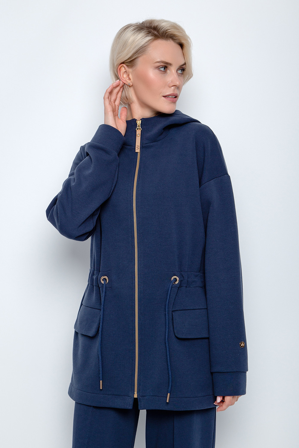 Жакеты, куртки женские для мам, артикул: ЕВТ 3132, цвет: синий