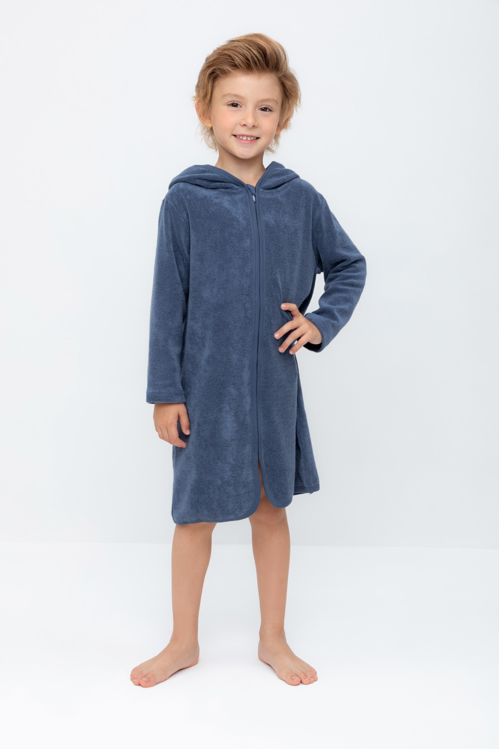 Халат для мальчика, артикул: К 5766, цвет: синий