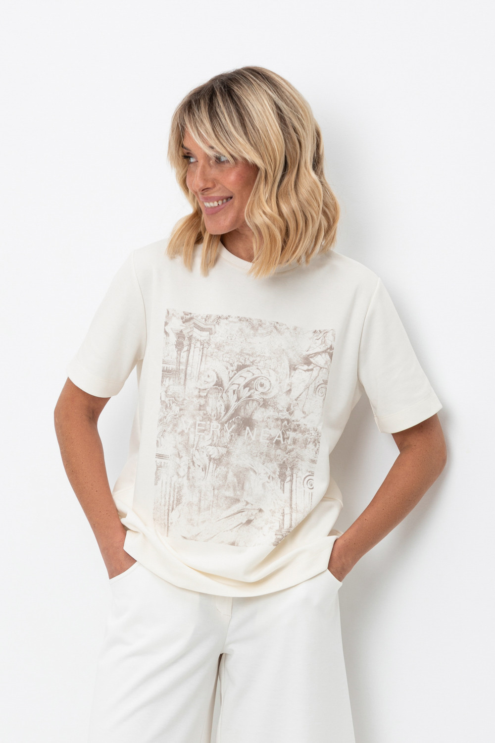 Футболки женские для мам, артикул: ЕВТ 3212, цвет: сливки2