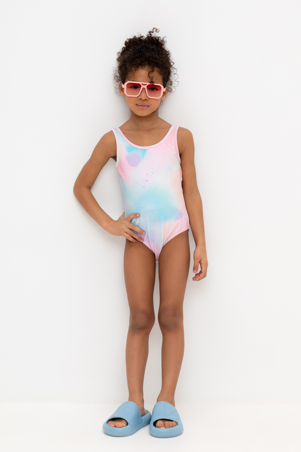 Купальник для девочки, артикул: ТК 16006/16н ФВ, цвет: мульти