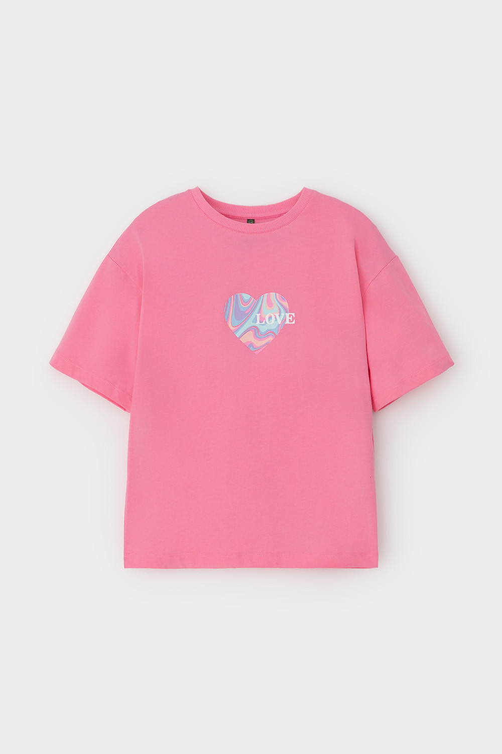 Футболка для девочки, артикул: КР 302683, цвет: ярко-розовый, фото 2