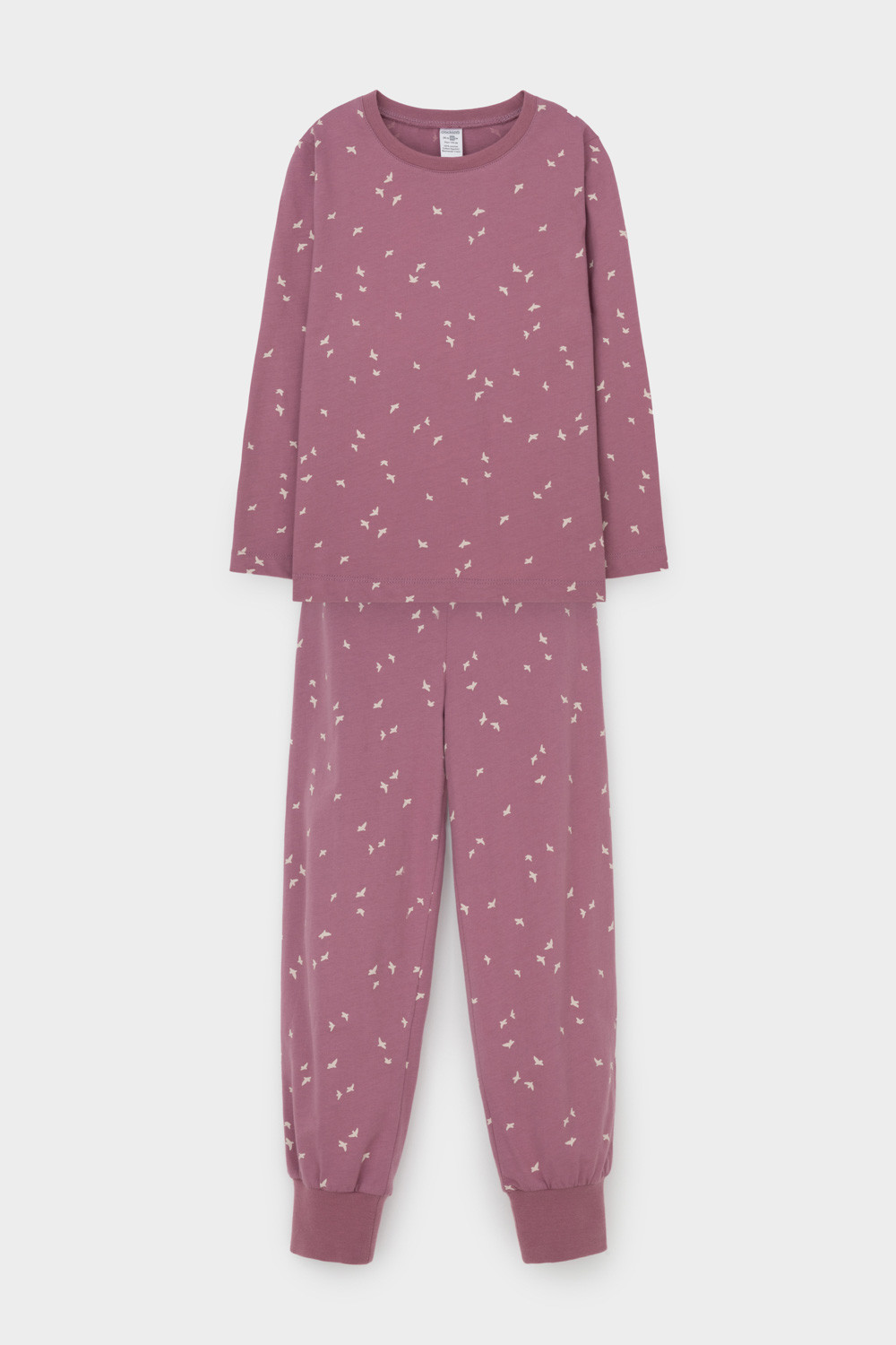 Пижама для девочки, артикул: К 1561, цвет: бордовый, фото 2