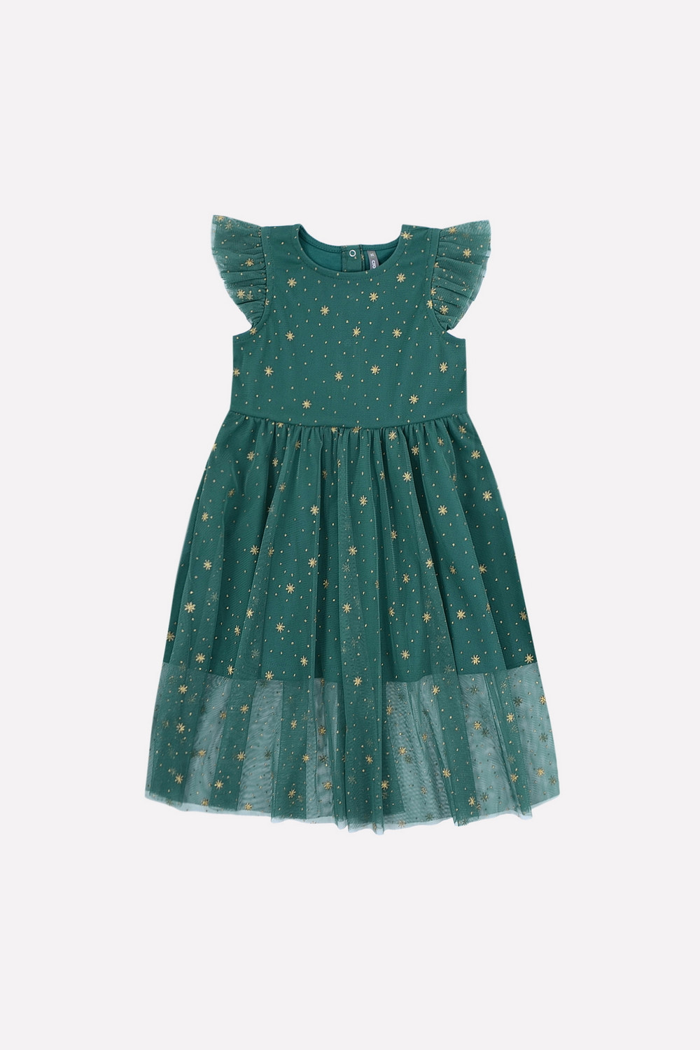 Платье для девочки, артикул: К 5528/2, цвет: зеленый, фото 2