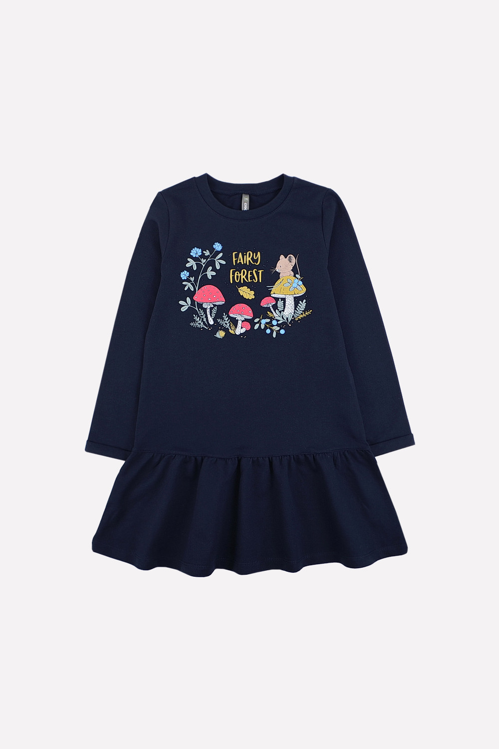Платье для девочки, артикул: КР 5628, цвет: темно-синий, фото 2
