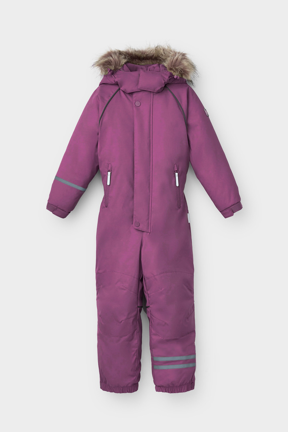 Комбинезоны утепленные для девочки, артикул: ВК 60102/2 ГР (122-158), цвет: фиолетовый, фото 2