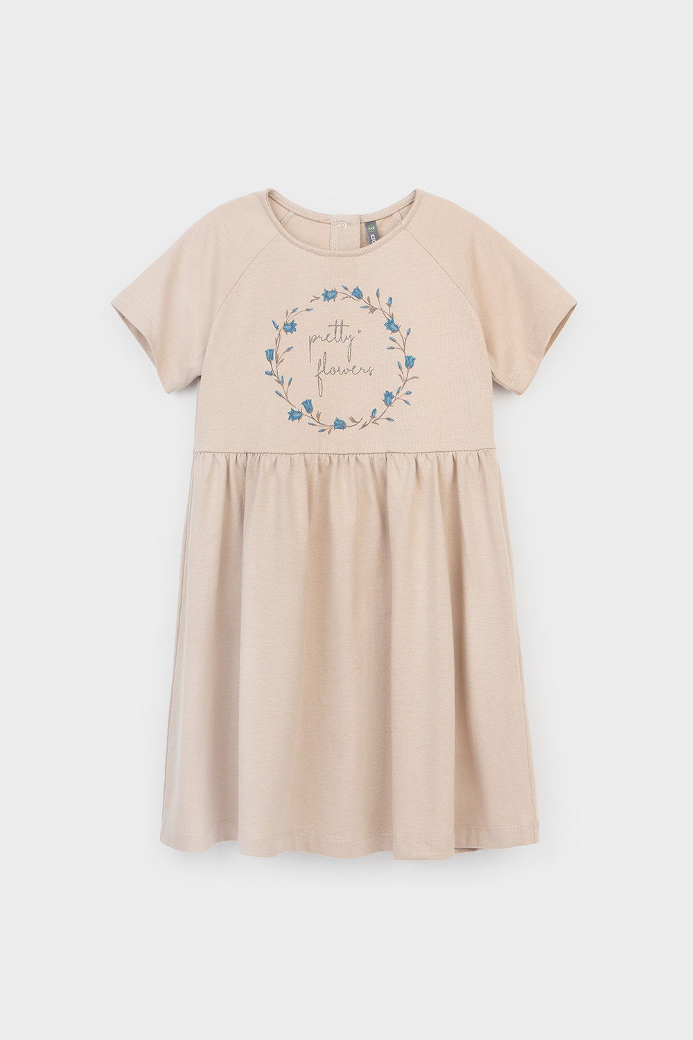 Платье для девочки, артикул: КР 5795, цвет: бежевый, фото 2