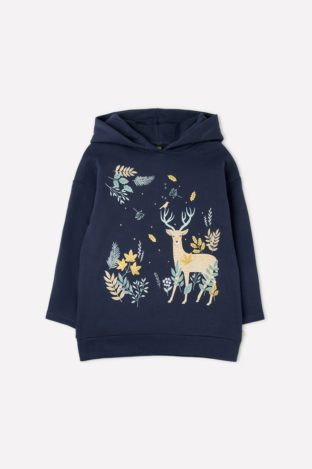 Толстовка для девочки, артикул: КР 301512, цвет: темно-синий, фото 2