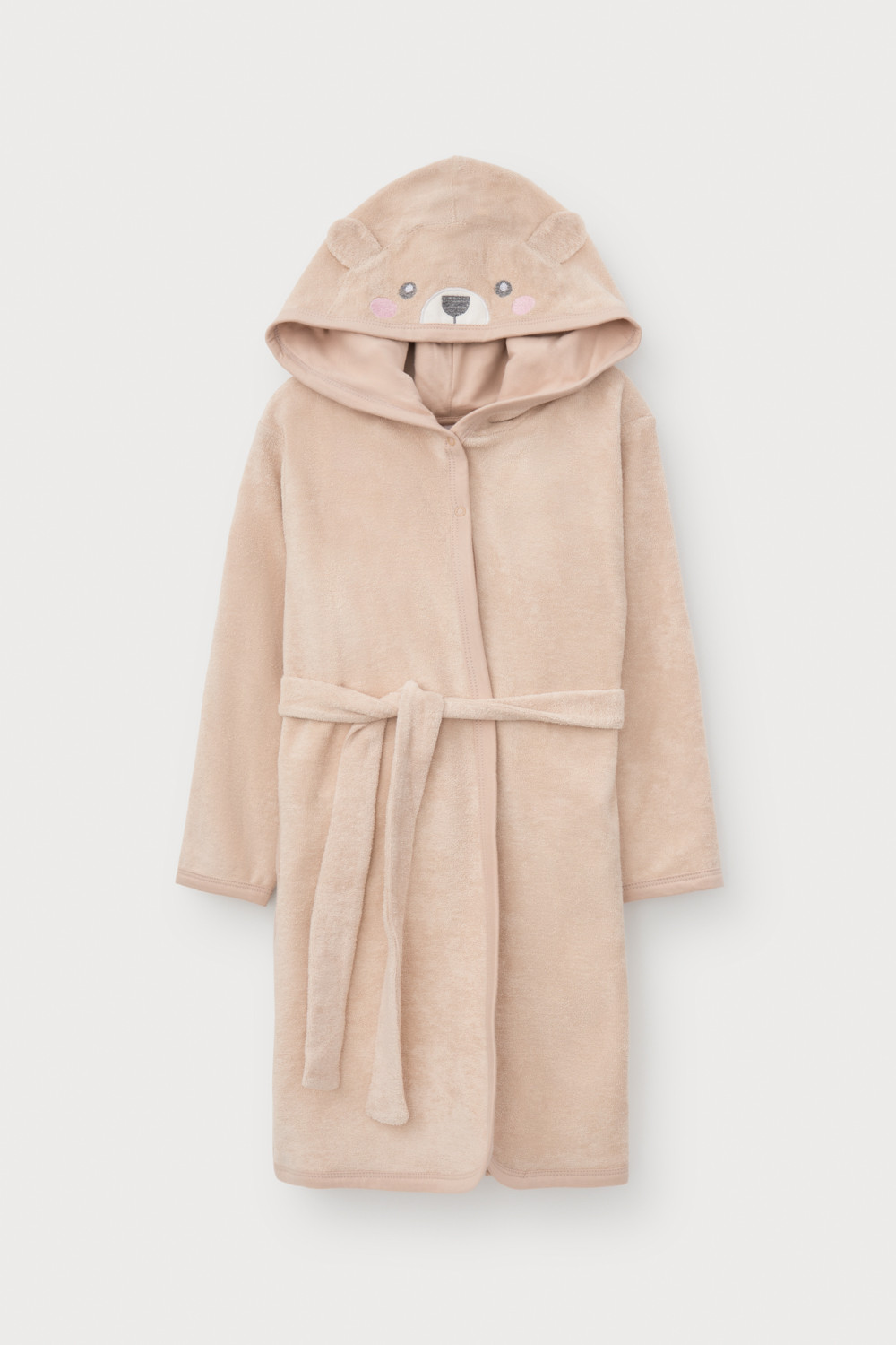Халат для девочки, артикул: К 5765, цвет: бежевый, фото 2