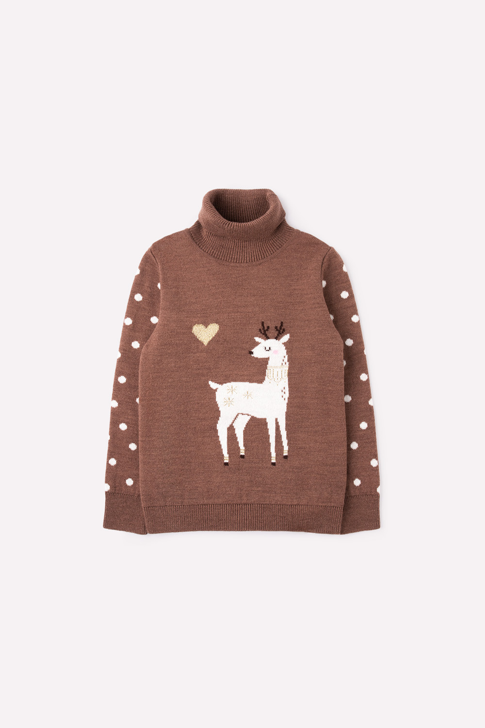 Джемпер для девочки, артикул: КВ 30097/ш, цвет: бежевый, фото 2