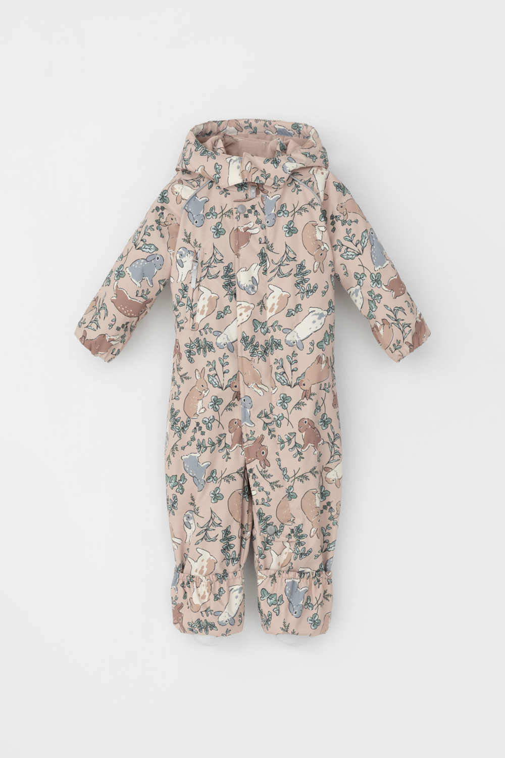 Комбинезоны утепленные для девочки, артикул: ВК 60085/н/24 УЗГ, цвет: бежевый, фото 2