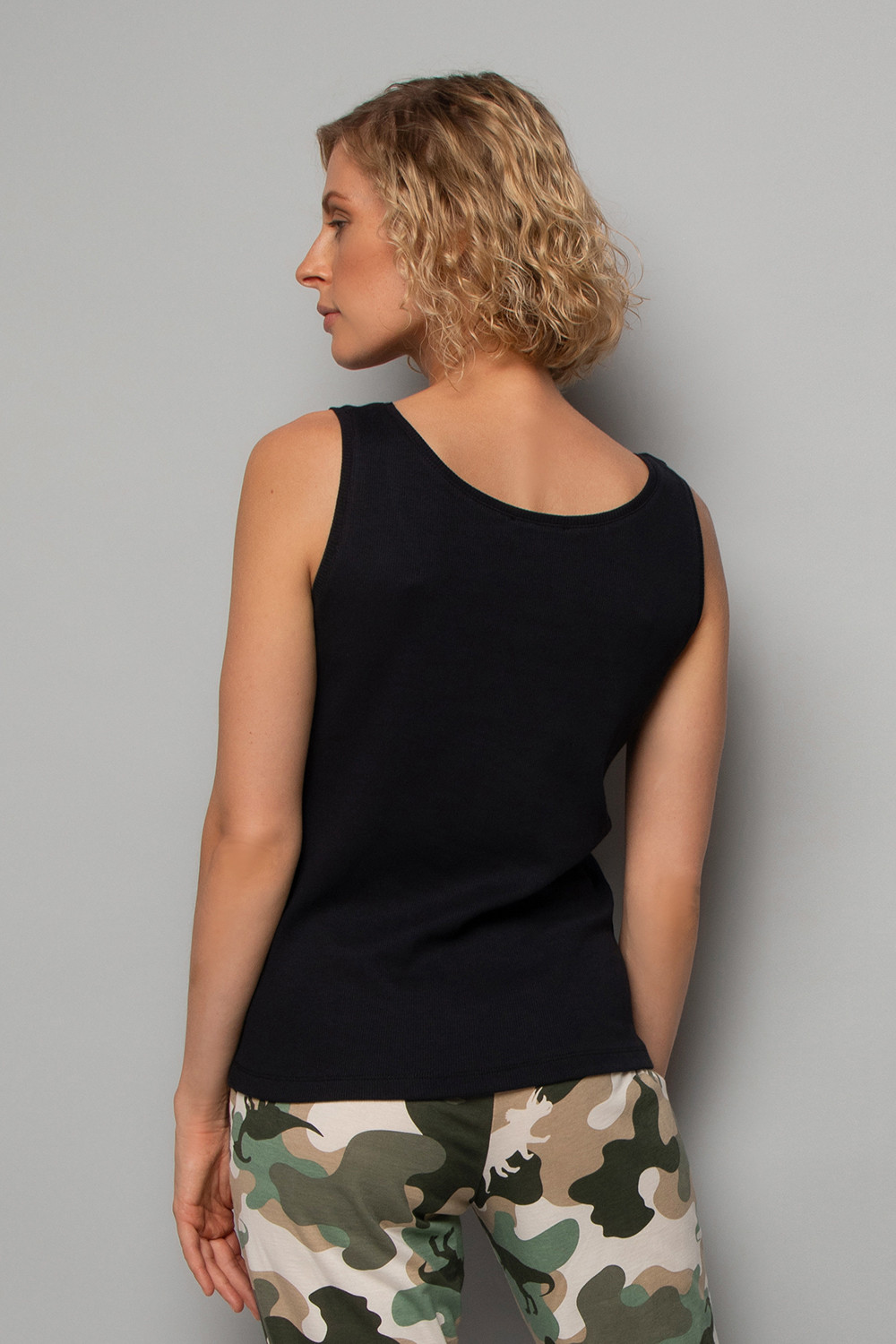 Майки для дома для мам, артикул: Е 30013, цвет: черный, фото 2