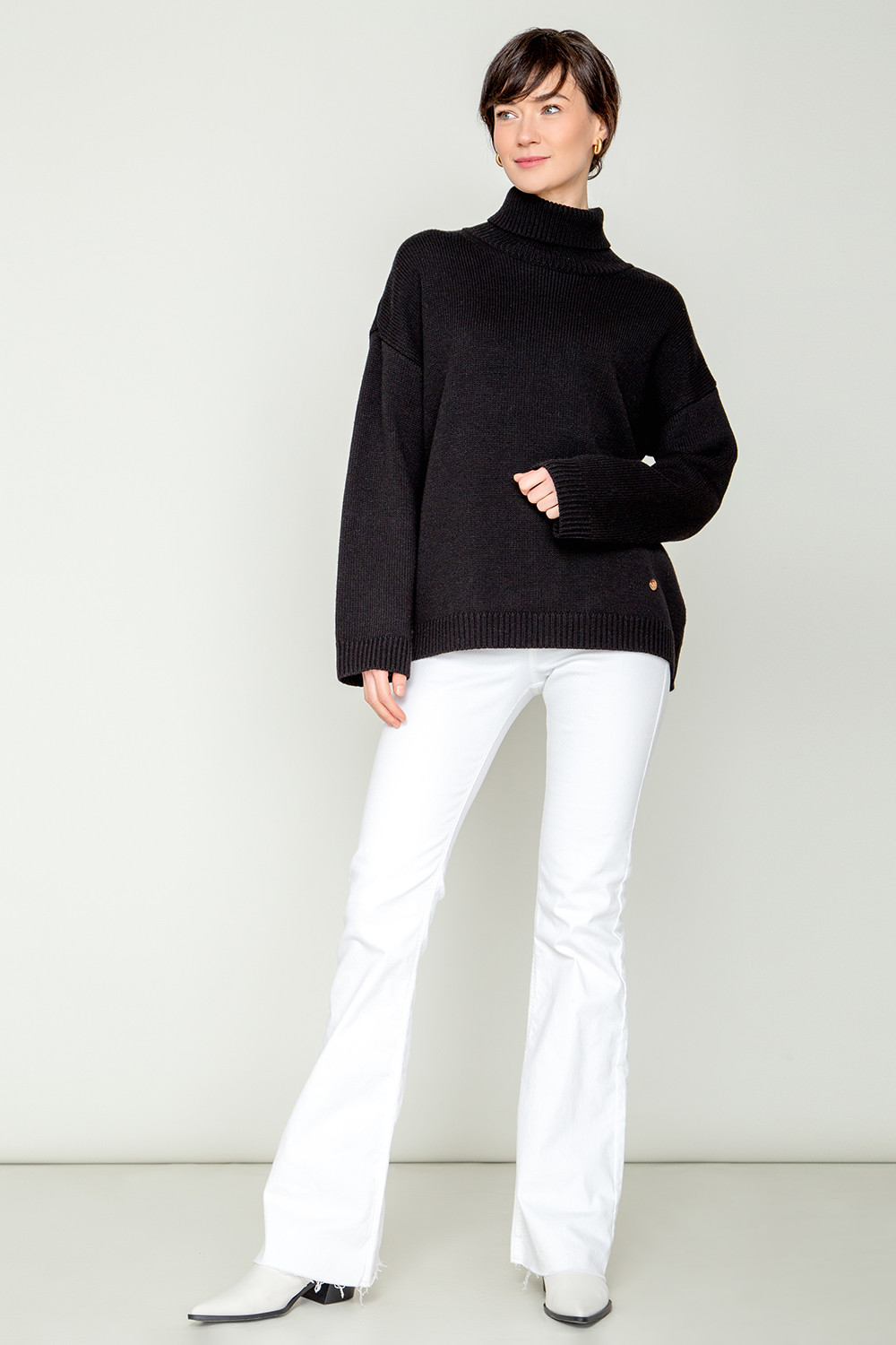 Джемперы женские для мам, артикул: ЕВ 30022/ш, цвет: черный, фото 2