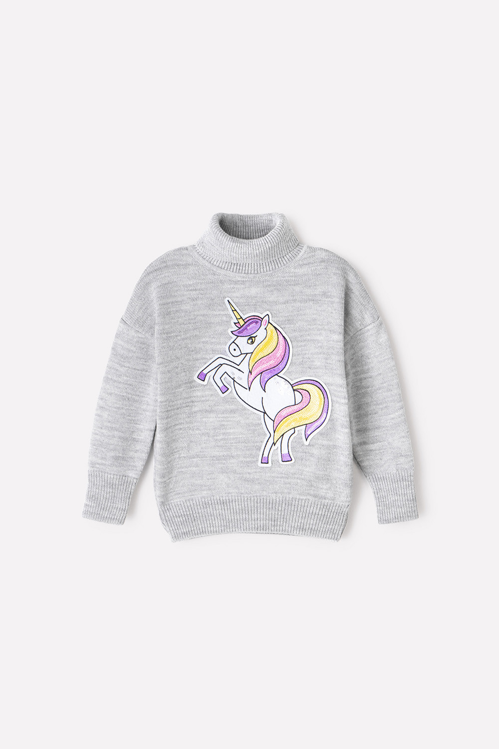 Джемпер для девочки, артикул: КВ 30119/ш, цвет: серый, фото 2