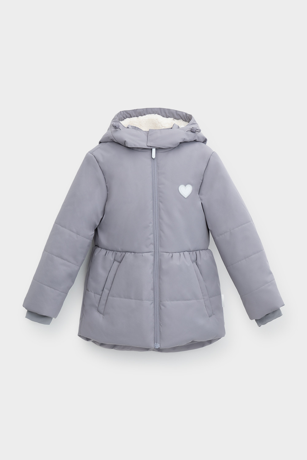 Куртка для девочки, артикул: ВК 38085/н/1 ГР, цвет: серый, фото 2