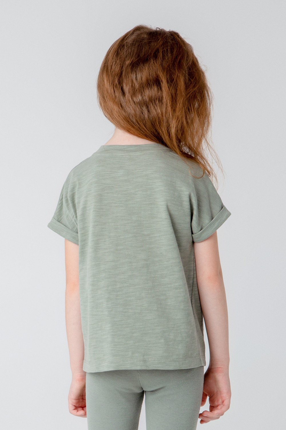 Футболка для девочки, артикул: КР 302002, цвет: зеленый, фото 3