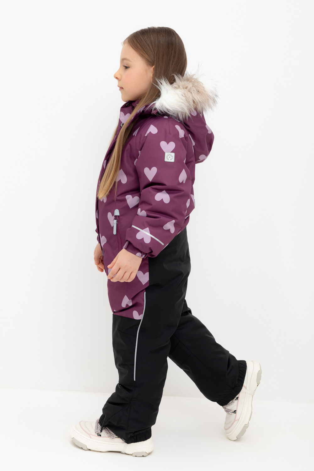 Комбинезоны утепленные для девочки, артикул: ВК 60120/н/2 ГР, цвет: бордовый, фото 3