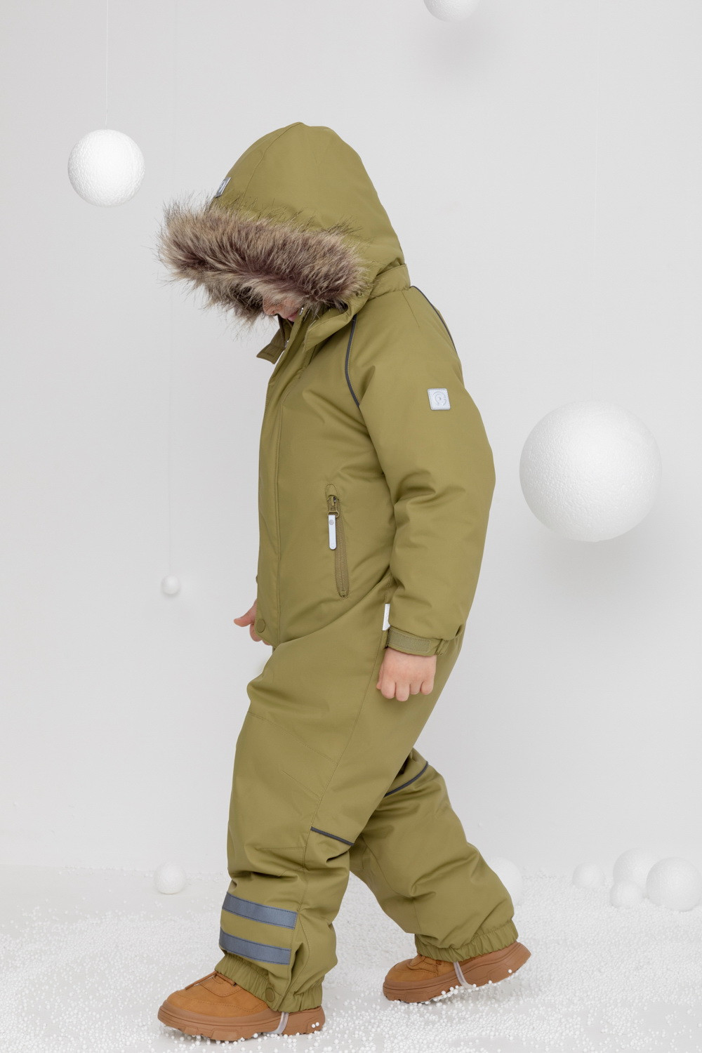 Комбинезоны утепленные для мальчика, артикул: ВК 60102/3 ГР ( 98-122), цвет: зеленый, фото 3