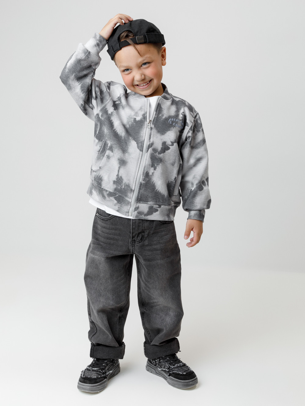 Жакет для мальчика, артикул: КР 302806, цвет: светло-серый5, фото 3